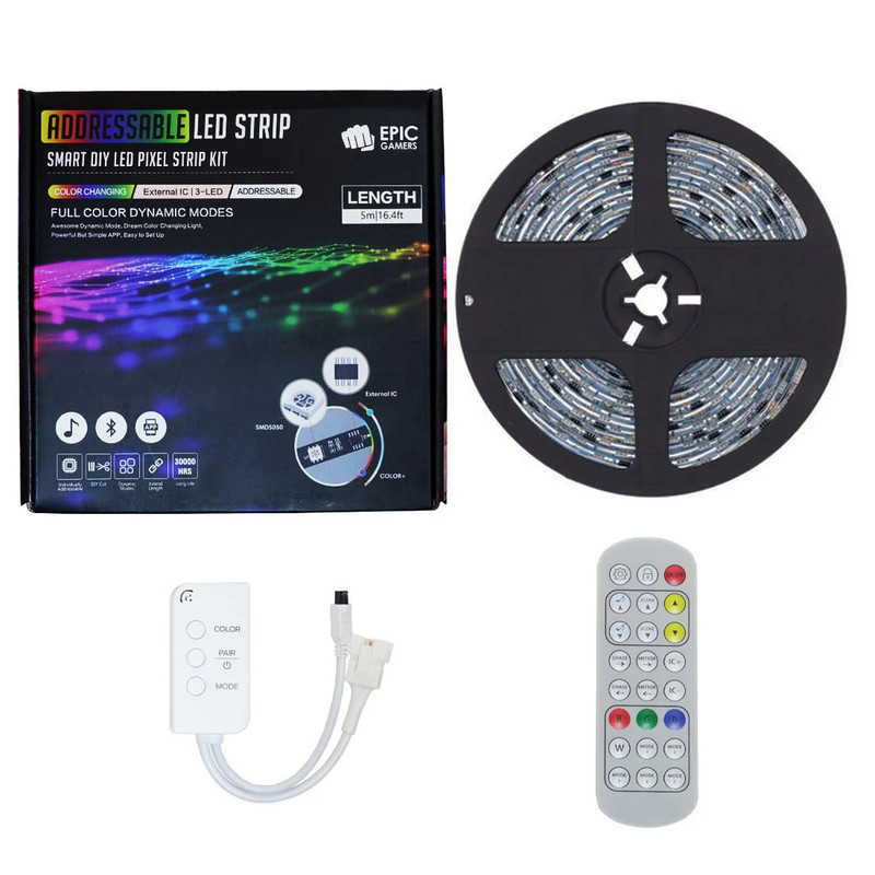 Epic Gamers Radiant Strip Addressable RGB LED Strip - 5 Meters - إضاءة